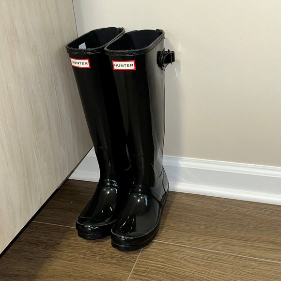 Hunter Original Tall Gloss Rain Boots NEW - Picture 8 of 12